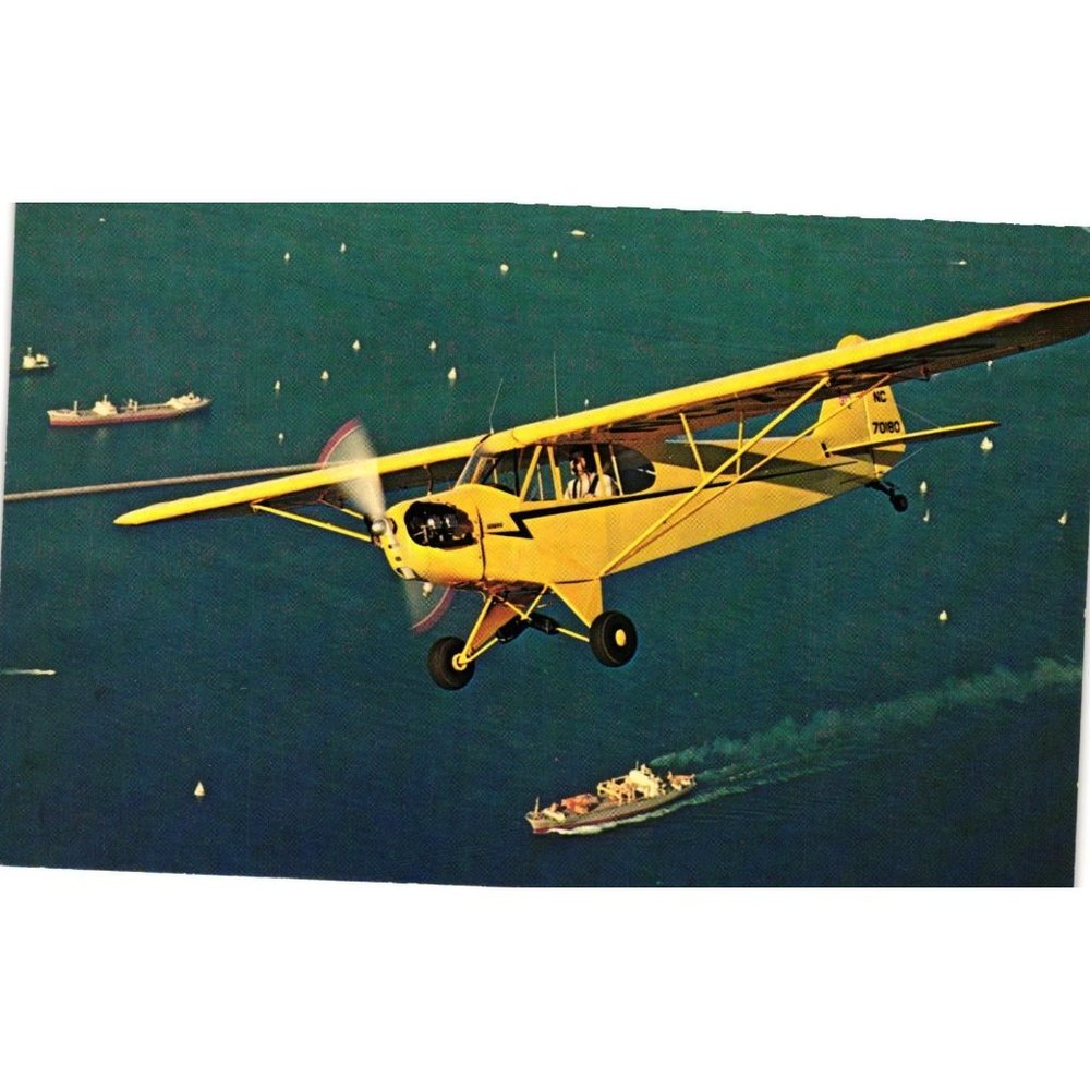 Aircraft Collectors Series Postcard Travel Souvenir Unposted Piper J 3 C56